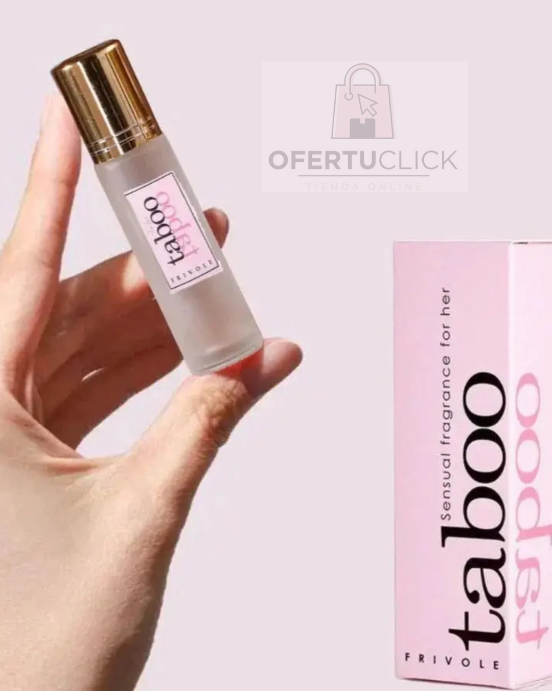 Perfume rosa con feromonas