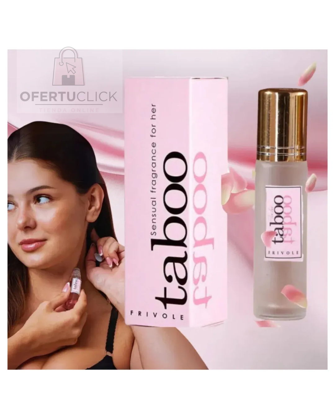Perfume rosa con feromonas