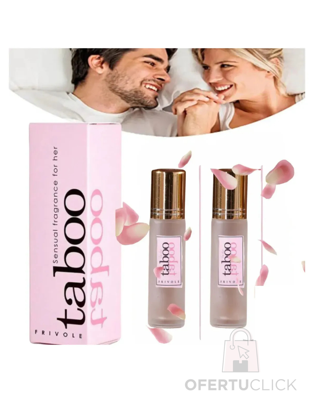Perfume rosa con feromonas
